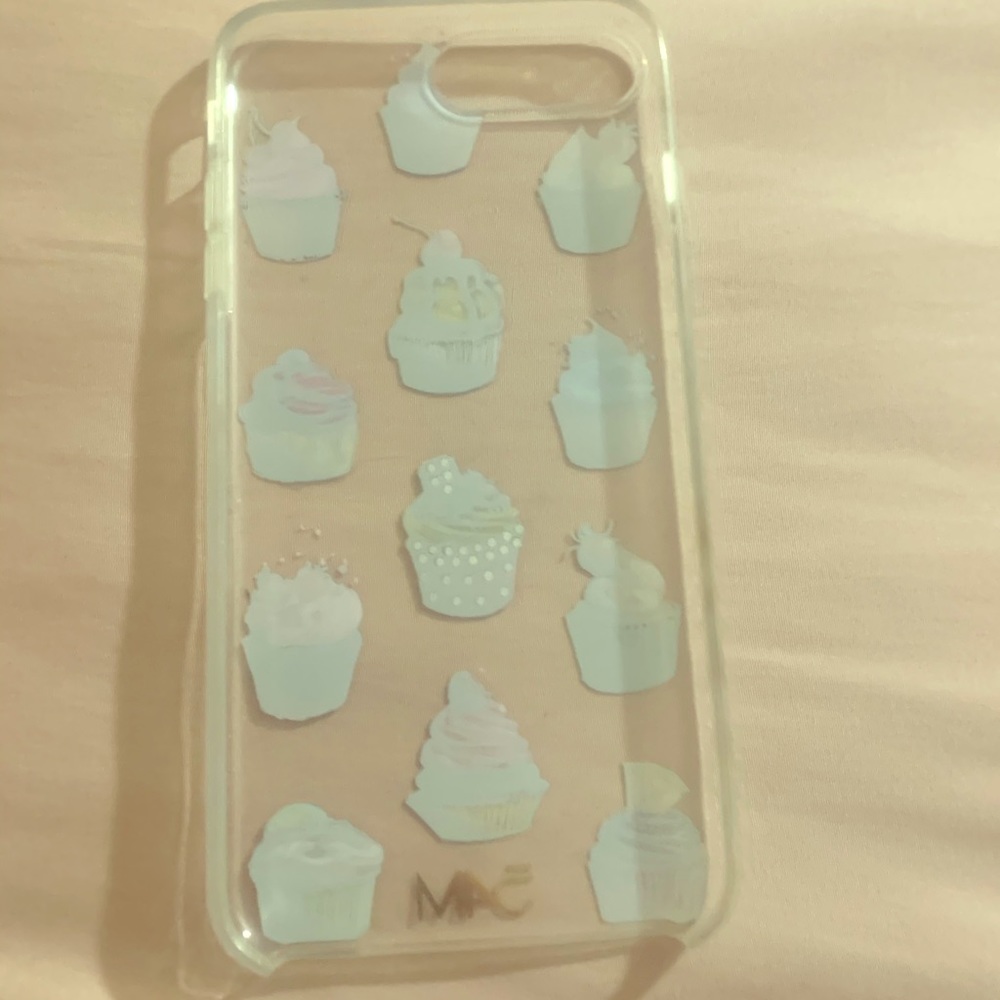 Clear Cupcake design iphone x max case